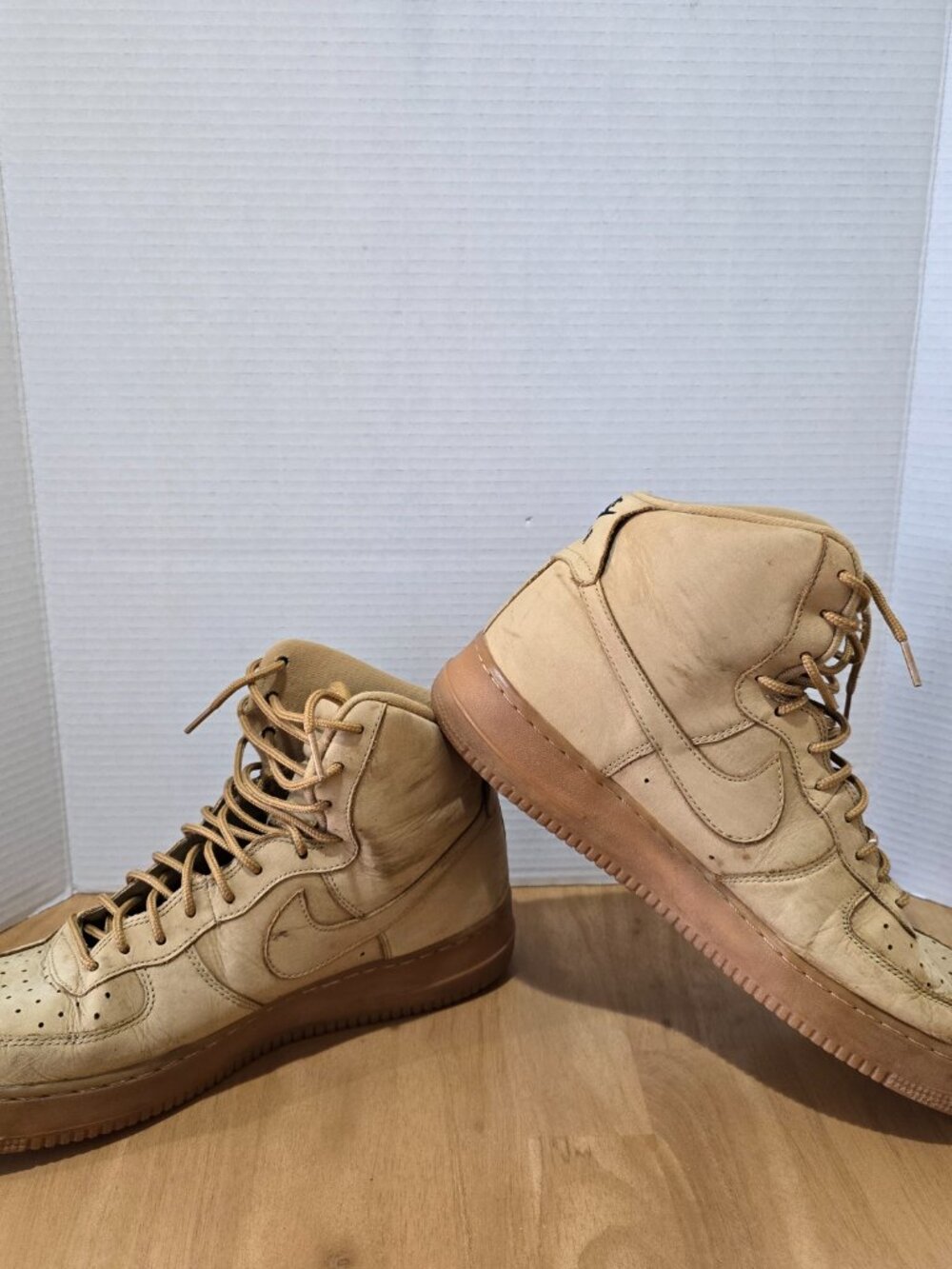 Nike Air Force 1 High 07 LV8 Wheat Flax 806403-200 2015 Men’s Size 13 - Picture 5 of 8